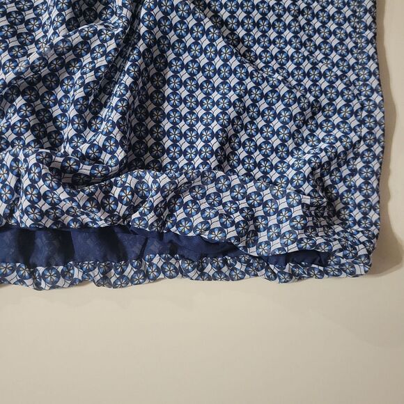 Max Studio Women's Navy Print Tank Blouse Top - Picture 9 of 13